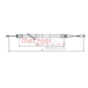 жило за ръчна спирачка METZGER 10.9831 
