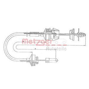 въжен механизъм, задействане на съединителя METZGER 11.3034 
