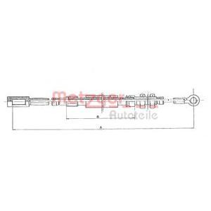 жило за ръчна спирачка METZGER 1171.3 