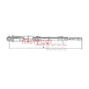 жило за ръчна спирачка METZGER 1251.2 