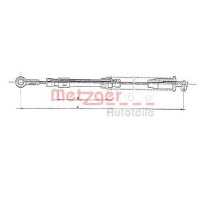 жило за ръчна спирачка METZGER 1251.9 