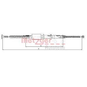 жило за ръчна спирачка METZGER 461.14 