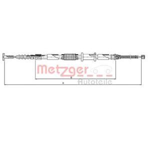 жило за ръчна спирачка METZGER 461.9