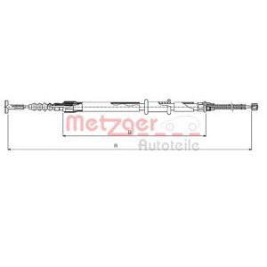жило за ръчна спирачка METZGER 631.11