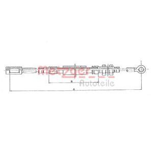 жило за ръчна спирачка METZGER 1171.2 