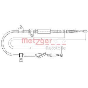 жило за ръчна спирачка METZGER 10.5238
