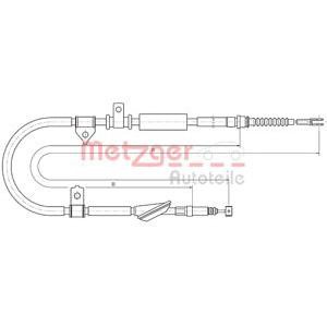 жило за ръчна спирачка METZGER 10.5239 