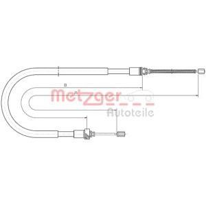 жило за ръчна спирачка METZGER 10.6033