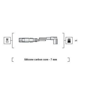 кабели за свещи - комплект запалителни кабели MAGNETI MARELLI 941318111163 