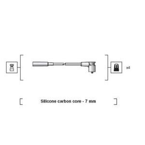 кабели за свещи - комплект запалителни кабели MAGNETI MARELLI 941318111241
