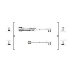кабели за свещи - комплект запалителни кабели MAGNETI MARELLI 941319170004