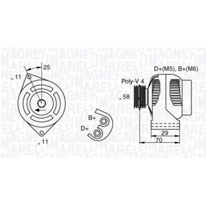 алтернатор MAGNETI MARELLI 063341702010