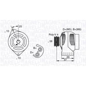 алтернатор MAGNETI MARELLI 063341658010 
