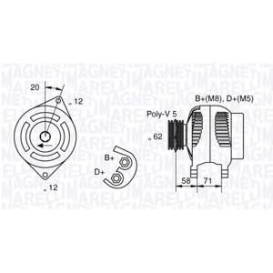 алтернатор MAGNETI MARELLI 063321485010