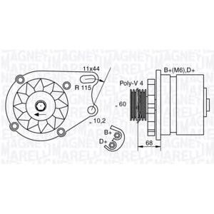 алтернатор MAGNETI MARELLI 063321747010