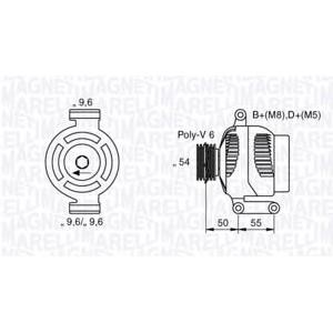 алтернатор MAGNETI MARELLI 063358062010