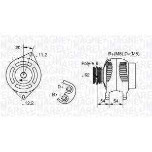 алтернатор MAGNETI MARELLI 063321802010 