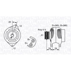 алтернатор MAGNETI MARELLI 063321819010 