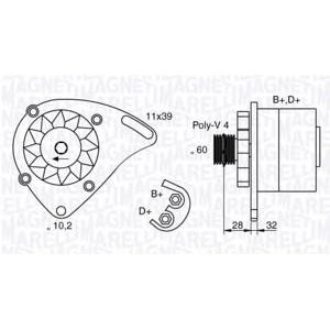 алтернатор MAGNETI MARELLI 063321760010 