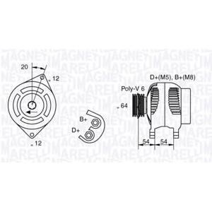 алтернатор MAGNETI MARELLI 063321813010 