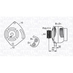 алтернатор MAGNETI MARELLI 063321919010 