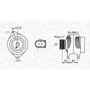 алтернатор MAGNETI MARELLI 063535250200 