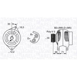 алтернатор MAGNETI MARELLI 063533250590 