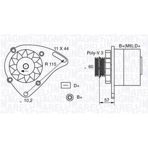 алтернатор MAGNETI MARELLI 063321173010