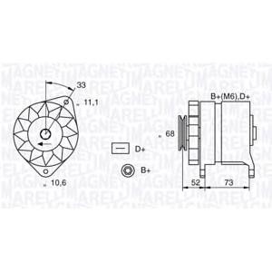 алтернатор MAGNETI MARELLI 063321154010 
