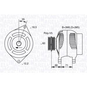 алтернатор MAGNETI MARELLI 063321625010 