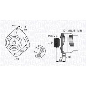 алтернатор MAGNETI MARELLI 063377011010 