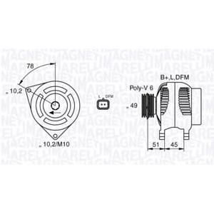 алтернатор MAGNETI MARELLI 063377301010