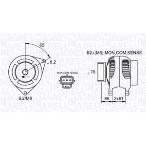 алтернатор MAGNETI MARELLI 063377412010 