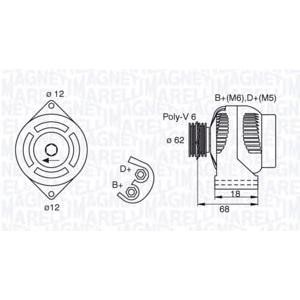алтернатор MAGNETI MARELLI 063377490010 