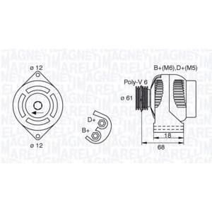 алтернатор MAGNETI MARELLI 063377492010 