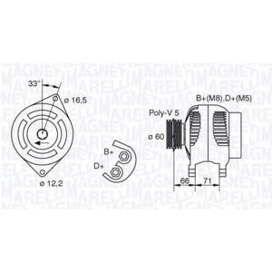 алтернатор MAGNETI MARELLI 063321606010 