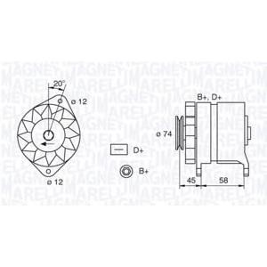 алтернатор MAGNETI MARELLI 063321409010