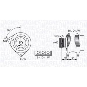 алтернатор MAGNETI MARELLI 063341730010