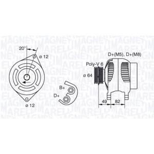 алтернатор MAGNETI MARELLI 063321854010