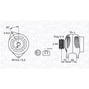алтернатор MAGNETI MARELLI 063310506010