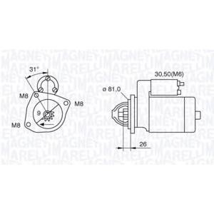 стартер MAGNETI MARELLI 063522230130 