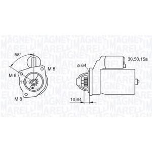 стартер MAGNETI MARELLI 063223101010