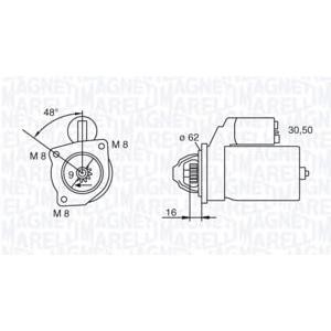 стартер MAGNETI MARELLI 063222908010 