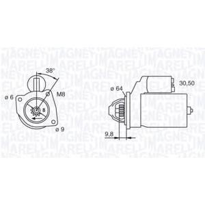 стартер MAGNETI MARELLI 063102021010 