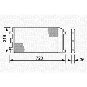 радиатор за климатик MAGNETI MARELLI 350203496000