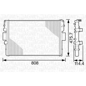 воден радиатор MAGNETI MARELLI 350213120900 
