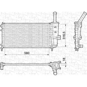 воден радиатор MAGNETI MARELLI 350213195000 