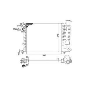 воден радиатор MAGNETI MARELLI 350213373003 