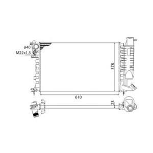 воден радиатор MAGNETI MARELLI 350213522003 