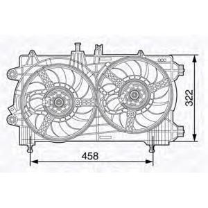 вентилатор, охлаждане на двигателя MAGNETI MARELLI 069422481010